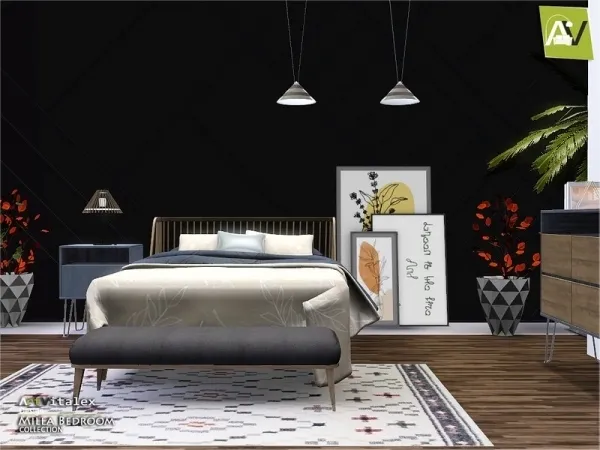 ArtVitalex's Milla Bedroom - The Sims 3 Custom Content