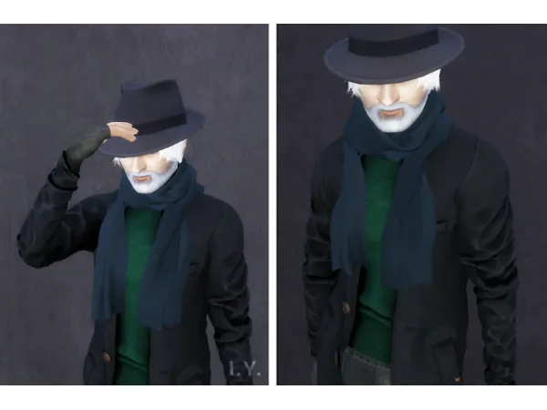 Alpha WOOL SCARF - The Sims 4 Custom Content