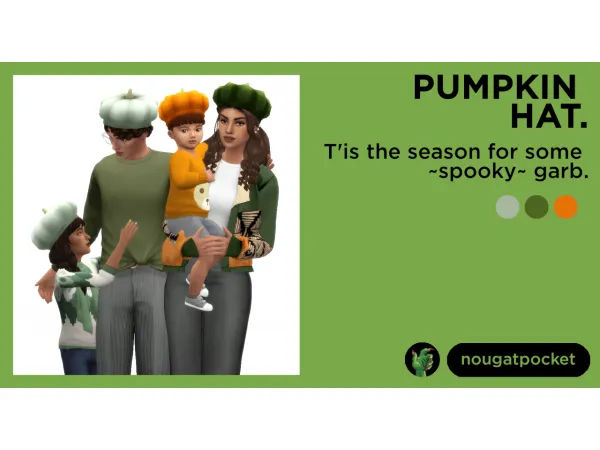 Maxis Match Pumpkin Hat - The Sims 4 Custom Content