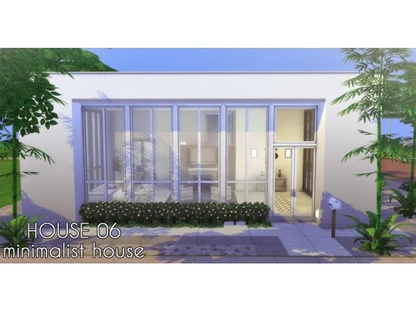 Alpha Minimalist House - The Sims 4 Custom Content