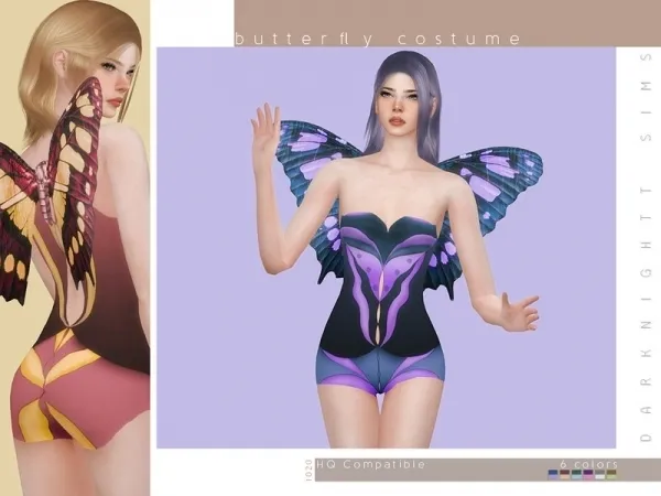 Maxis Match DarkNighTt's Butterfly Costume - The Sims 4 Custom Content