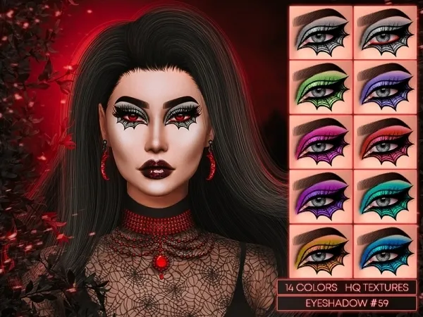 Alpha JUL_HAOS [COSMETICS] EYESHADOW 59 - The Sims 4 Custom Content