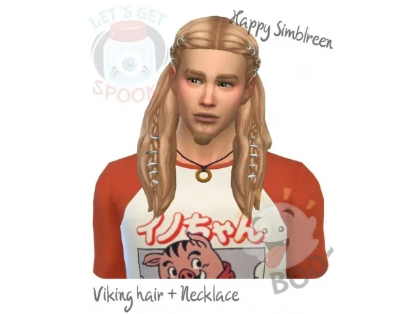 Maxis Match Viking Hair - The Sims 4 Custom Content