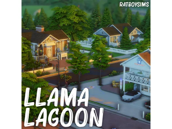 Maxis Match llama lagoon neighbourhood - The Sims 4 Custom Content
