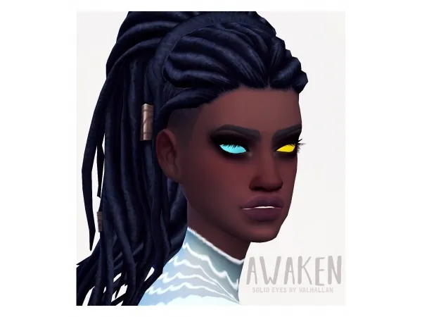 Alpha Solid eye colours and heterochromia - The Sims 4 Custom Content