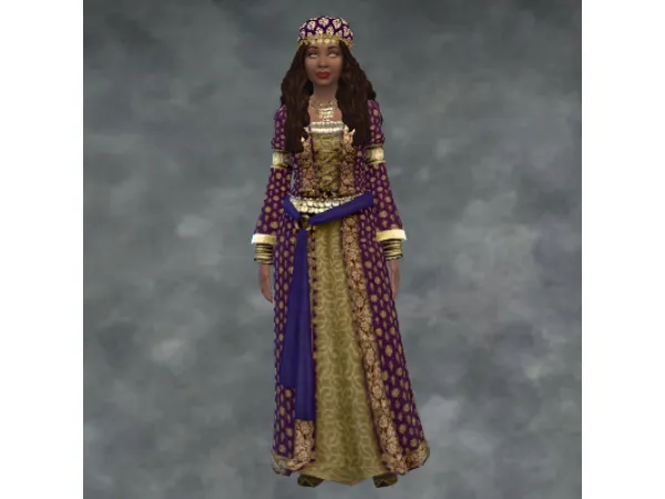 Maxis Match SM Fortuneteller Big Sleeves Dress - The Sims 4 Custom Content