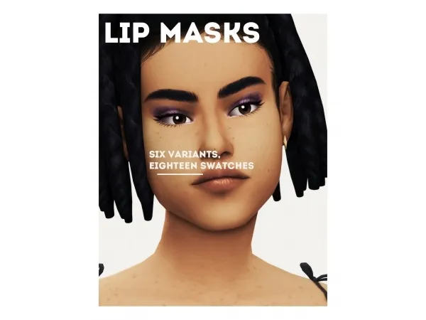 Maxis Match lip masks face paint - The Sims 4 Custom Content