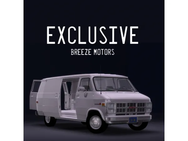 Alpha 1983 GMC Vandura with HQ interior by simsfinds - The Sims 4 Custom Content