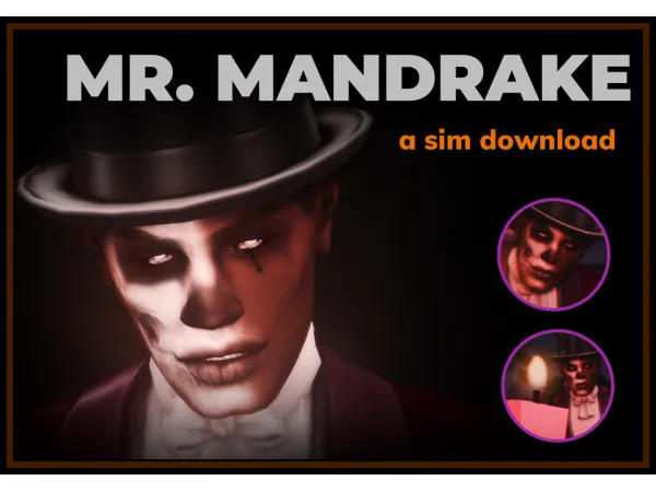 Maxis Match Mr Mandrake by kindlespice - The Sims 4 Custom Content
