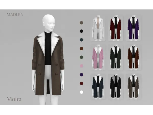 Maxis Match Madlen Moira Coat (with Fur) by madlensims - The Sims 4 Custom Content