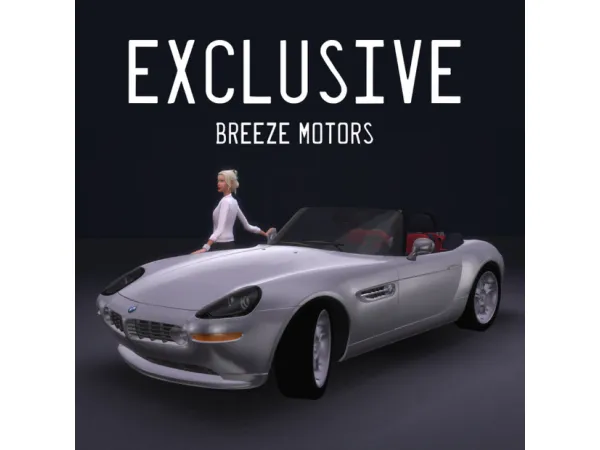 Alpha 2000 BMW Z8 Roadster with HQ interior by Sims4CarsBreezeMotors - The Sims 4 Custom Content