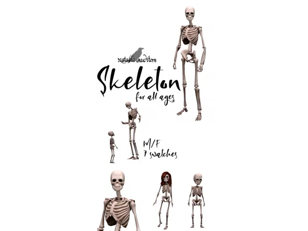 Maxis Match Skeleton for all ages Auditore by Natalia - The Sims 4 Custom Content