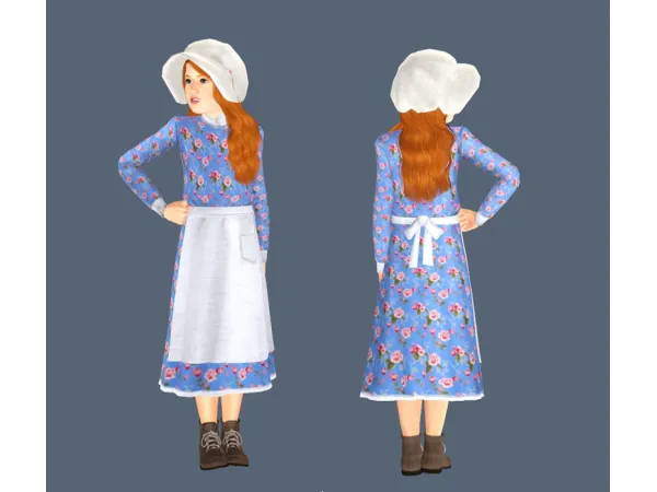 Dress and Bonnet - The Sims 3 Custom Content