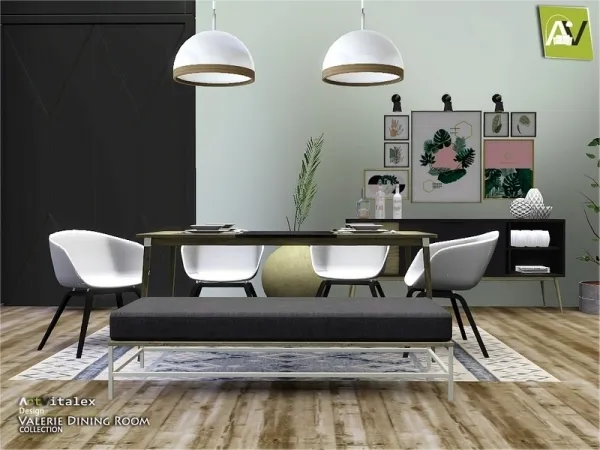 ArtVitalex's Valerie Dining Room - The Sims 3 Custom Content