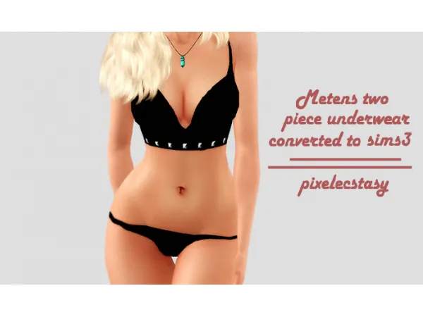 Metens 2 piece underwear - The Sims 3 Custom Content