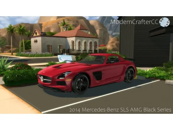 Maxis Match 2014 MERCEDES BENZ SLS AMG BLACK SERIES - The Sims 4 Custom Content