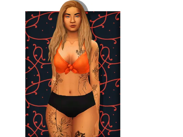 Mix In Bloom Tattoos - The Sims 4 Custom Content