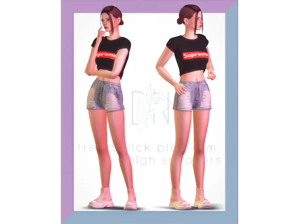 Maxis Match Tread Slick Platform High Sneakers by DarkNighTt - The Sims 4 Custom Content