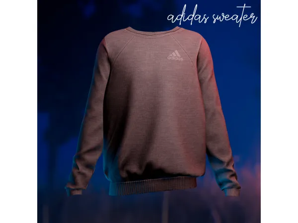 Alpha Adidas sweater by amelylina - The Sims 4 Custom Content
