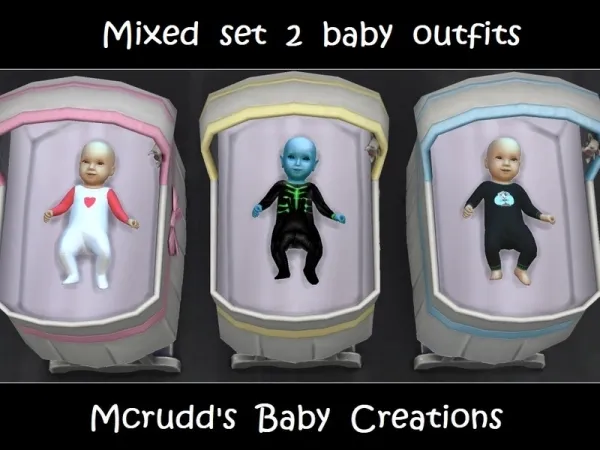 Maxis Match mcrudd's Mixed set 2 Baby outfits - The Sims 4 Custom Content