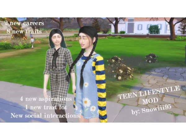 Alpha TEEN LIFESTYLE GAMEPACK MOD SNOWIII95 - The Sims 4 Custom Content