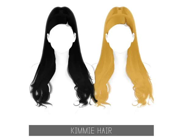 Alpha KIMMIE HAIR - The Sims 4 Custom Content
