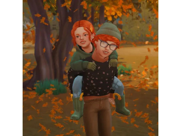 Maxis Match Siblings Pose Pack - The Sims 4 Custom Content