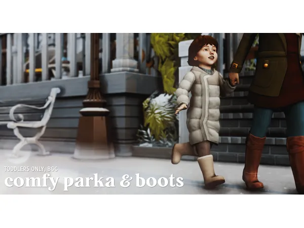 Maxis Match comfy parka boots by sforzinda - The Sims 4 Custom Content