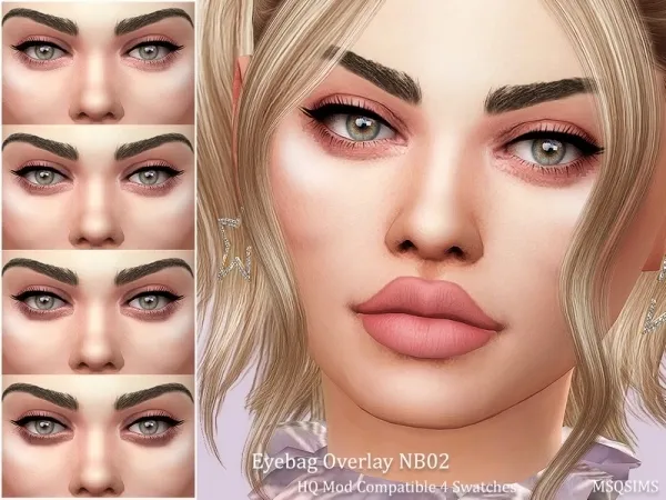 Alpha MSQSIMS' Eyebags Overlay NB02 - The Sims 4 Custom Content