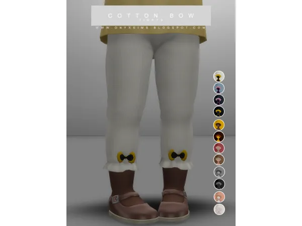 Maxis Match COTTON BOW TIGHTS - The Sims 4 Custom Content