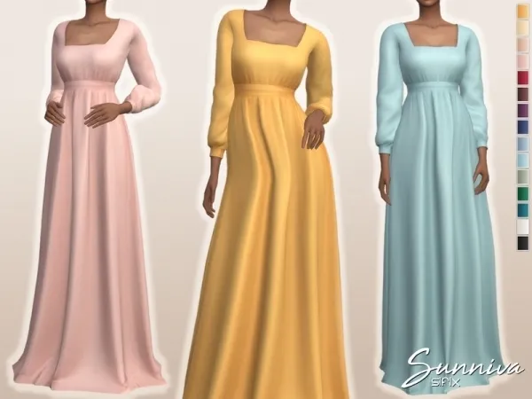 Maxis Match Sifix's Sunniva Dress - The Sims 4 Custom Content