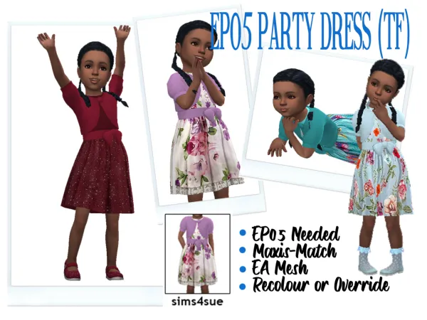 Maxis Match EP05 PARTY DRESS BOLERO - The Sims 4 Custom Content