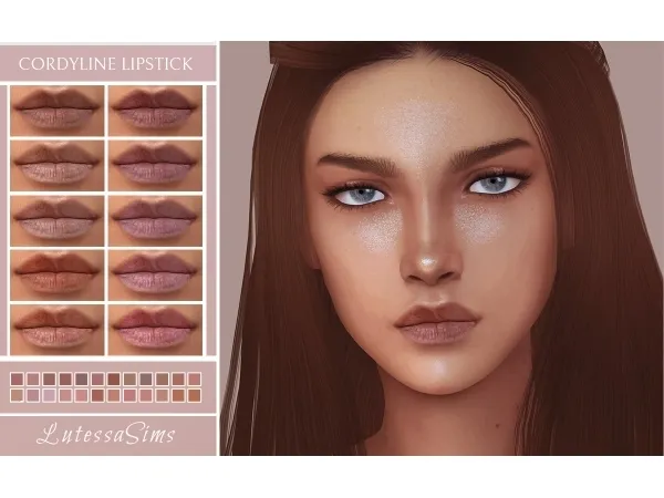 Alpha Cordyline Lipstick - The Sims 4 Custom Content