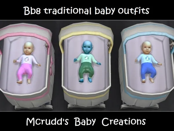 Maxis Match mcrudd's Bb8 traditional baby outfits - The Sims 4 Custom Content