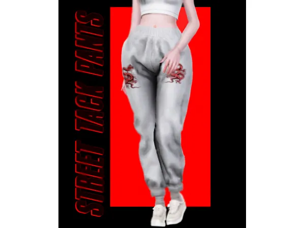 Street track pants - The Sims 3 Custom Content