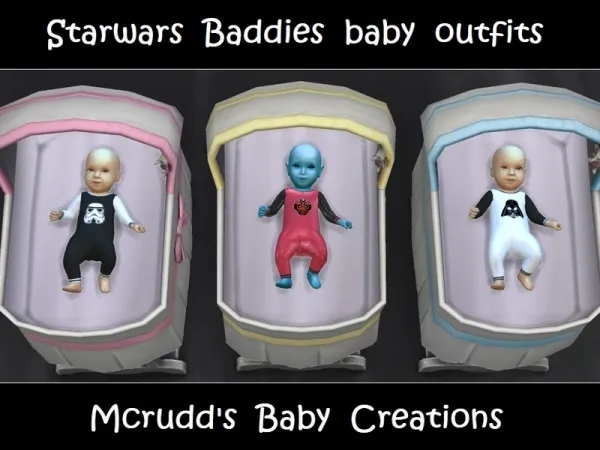 Maxis Match mcrudd's Starwars baddies baby outfits - The Sims 4 Custom Content