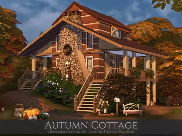 Maxis Match Rirann's Autumn Cottage - The Sims 4 Custom Content