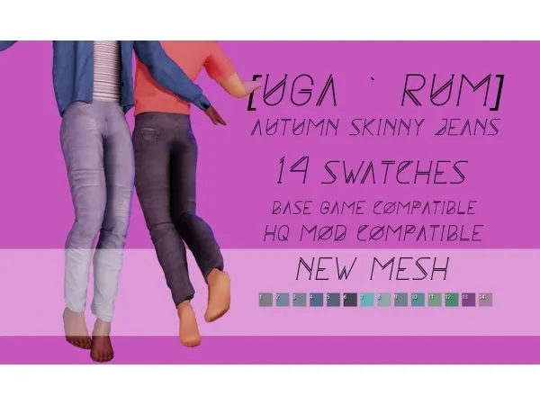 Maxis Match Autumn Skinny Jeans - The Sims 4 Custom Content