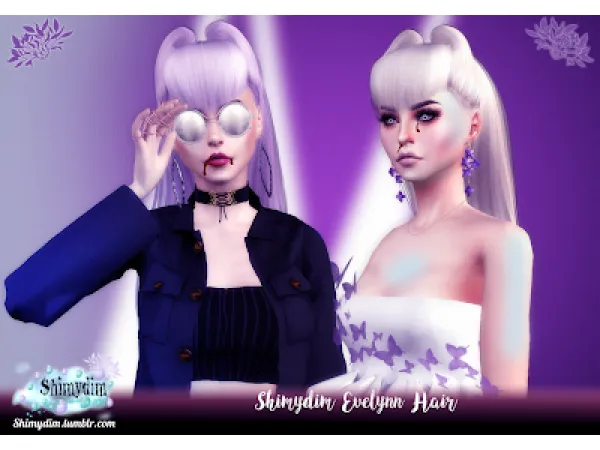 Alpha S4 Shimydim Evelynn Hair Naturals Unnaturals - The Sims 4 Custom Content