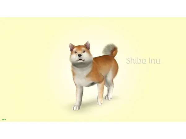 Improved Shiba Inu - The Sims 3 Custom Content
