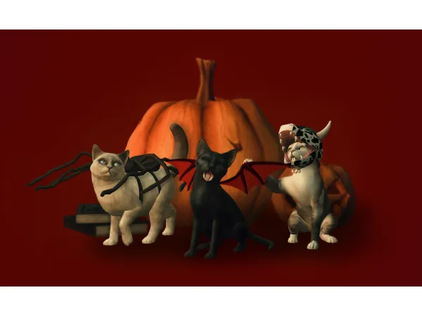 Maxis Match HALLOWEEN CATS by plazasims - The Sims 4 Custom Content