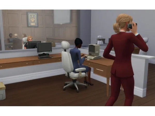 Alpha BusinessOffice Deco Sims - The Sims 4 Custom Content
