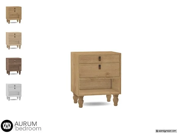Aurum Bedside Table - The Sims 4 Custom Content