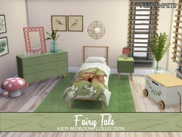 Alpha neinahpets' Fairy Tale Kid's Bedroom Mesh Required - The Sims 4 Custom Content
