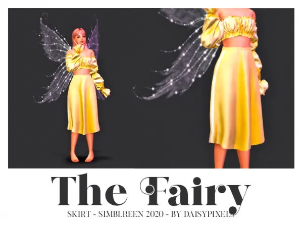 Alpha The Fairy Skirt (Simblreen 2020) - The Sims 4 Custom Content
