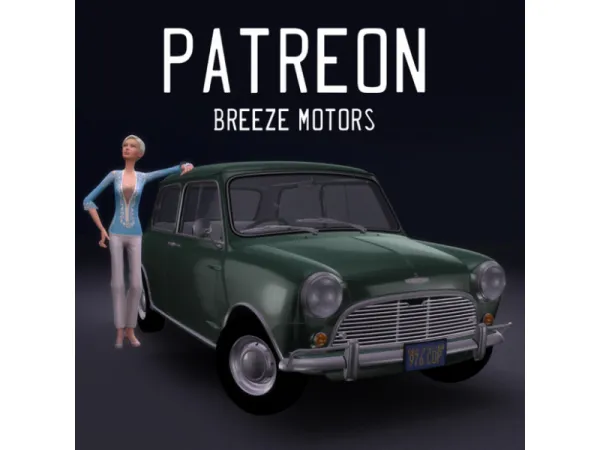 Alpha 1964 MINI Cooper S with HQ interior by Sims4CarsBreezeMotors - The Sims 4 Custom Content