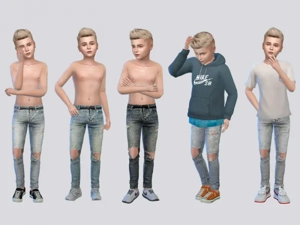 Maxis Match McLayneSims' Baby Rocket Denim Jeans - The Sims 4 Custom Content