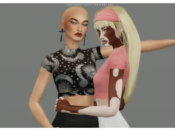 Maxis Match MISTY TOP BRA ACC - The Sims 4 Custom Content