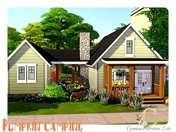 Maxis Match GenkaiHaretsu's Pumpkin Camping - The Sims 4 Custom Content