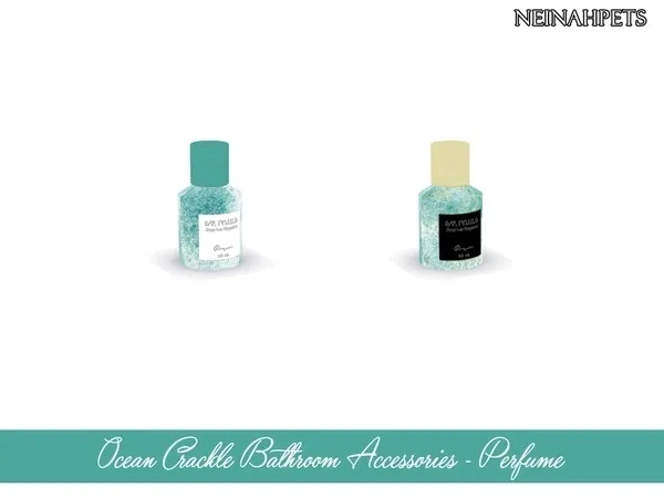 Ocean Crackle Bathroom Accessories Perfume Mesh Required - The Sims 4 Custom Content